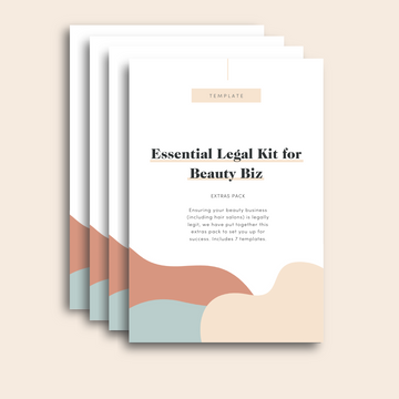 Cover image of Essential Legal Kit for Beauty Biz Extras Pack Template Agreement