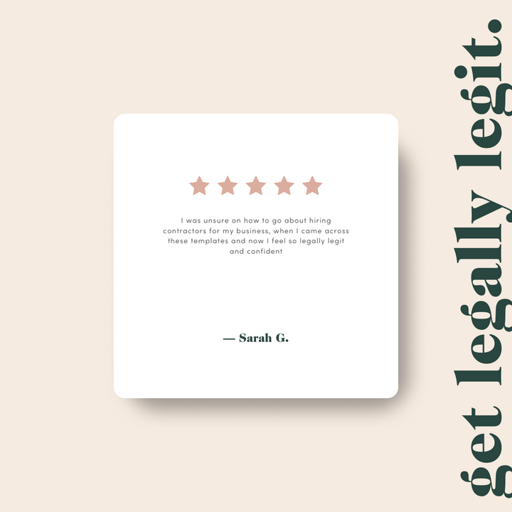 Independent Contractor Agreement Template - Client Reviews