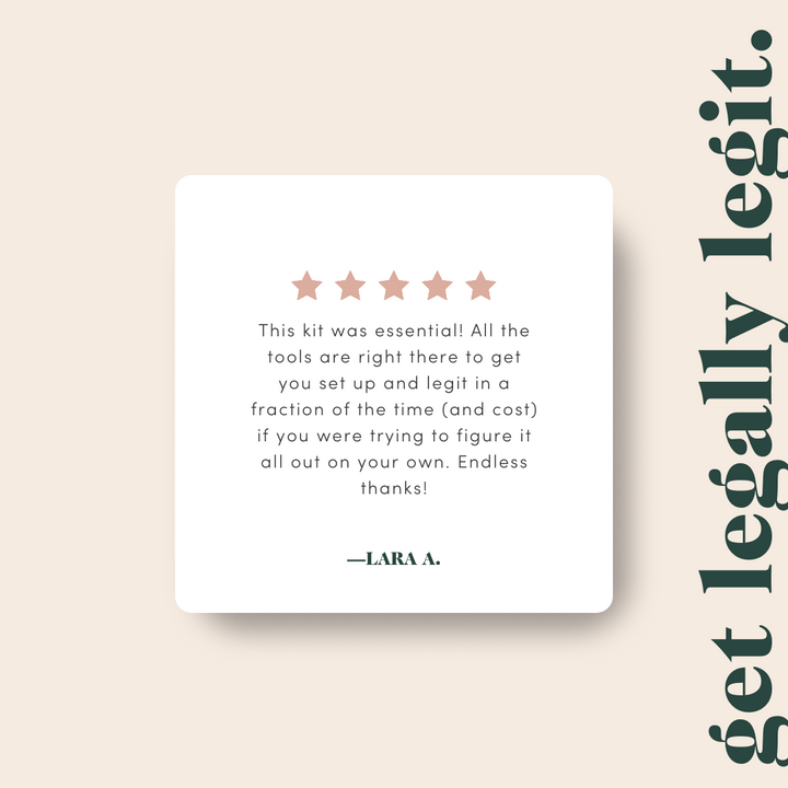 Essential Legal Kit - Top Rating of 5 Star