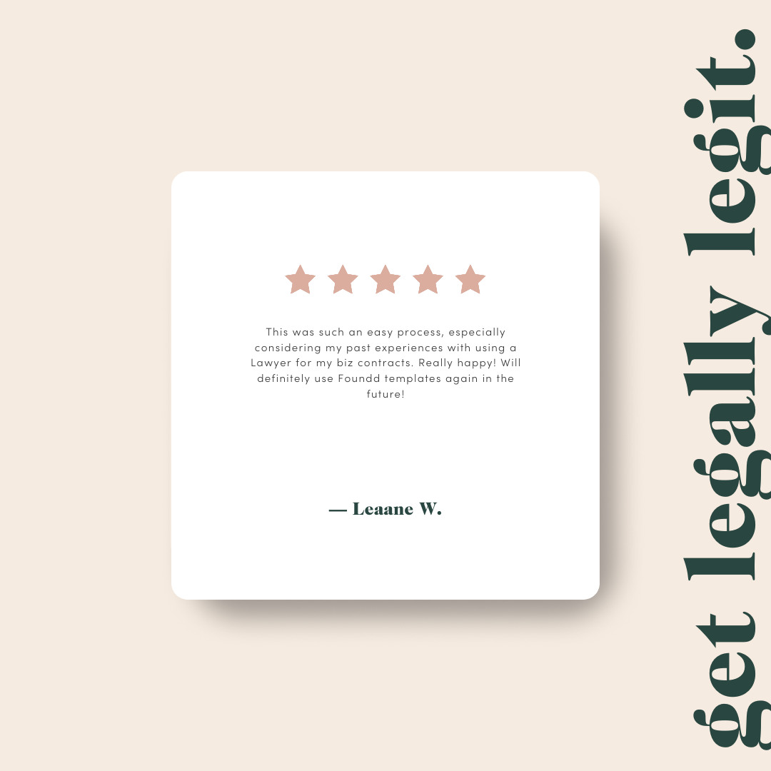 Membership Terms & Conditions Template - Feedback