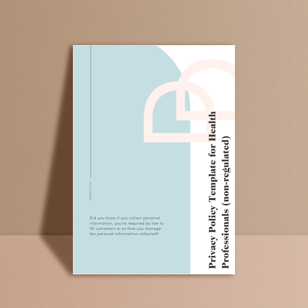 Privacy Policy Template for Health Professionals