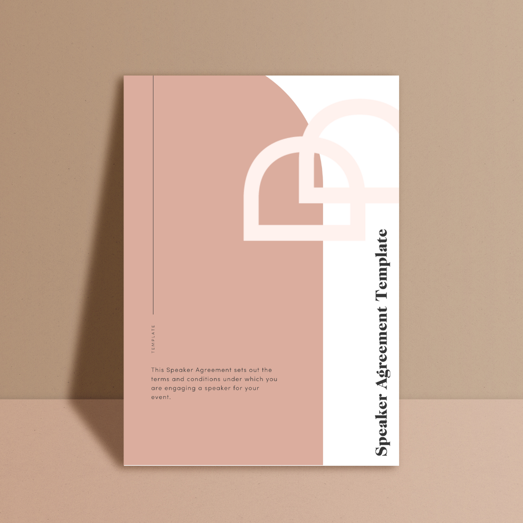 Speaker Agreement Template for Events & Foundd Legal