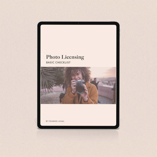 Photo Licensing Basics Checklist