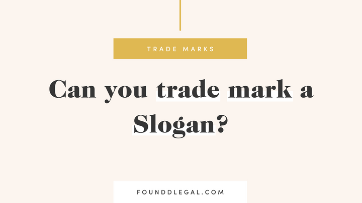 Can you trade mark a Slogan?