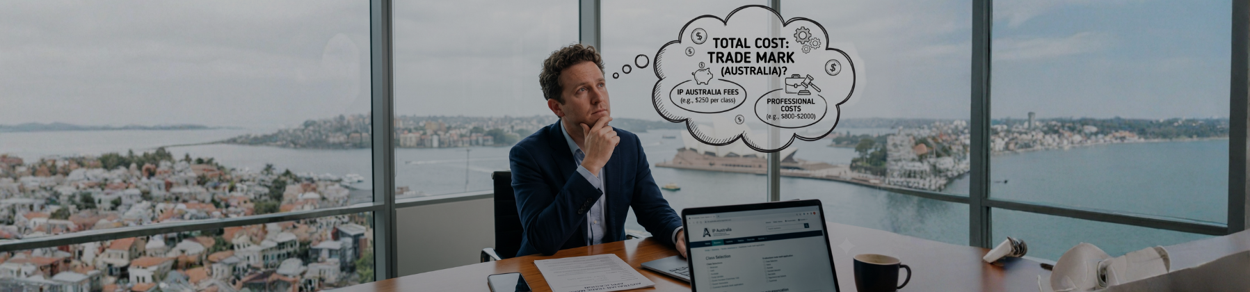 Cost to register a trade mark Australia. IP Australia fees and professional costs explained