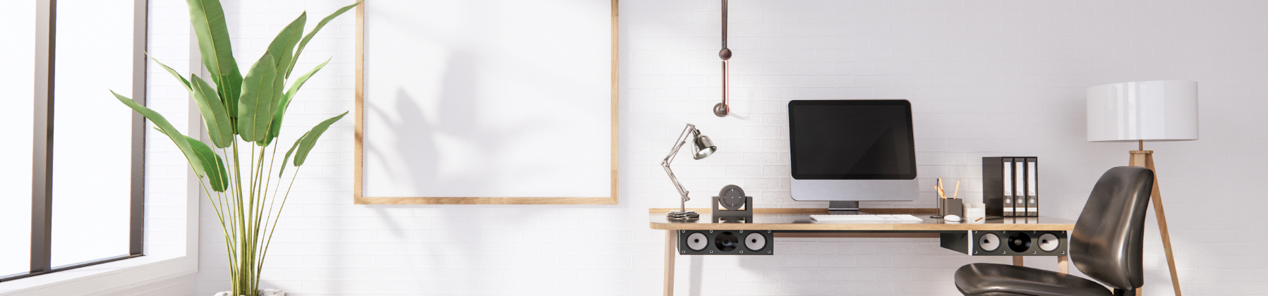 Interior design contract document on a stylish desk with design samples. 