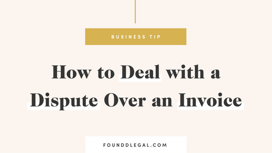 How do I deal with a dispute over an invoice?