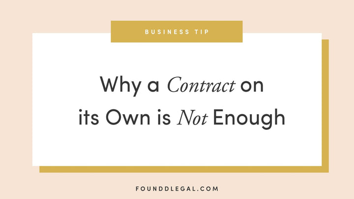 Why Contracts Alone are not Enough