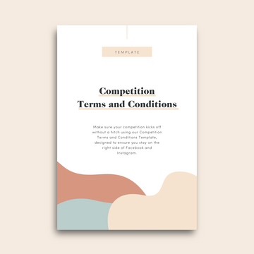 Competition Terms and Conditions Legal Template
