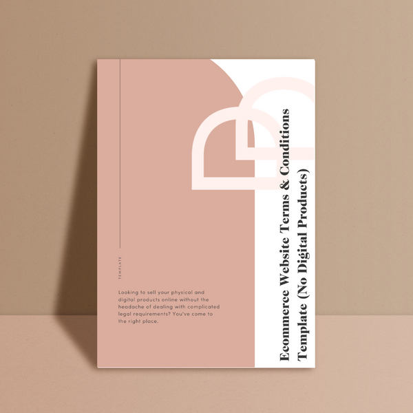Ecommerce Website T&amp;C Template - No Digital Product – Foundd Legal