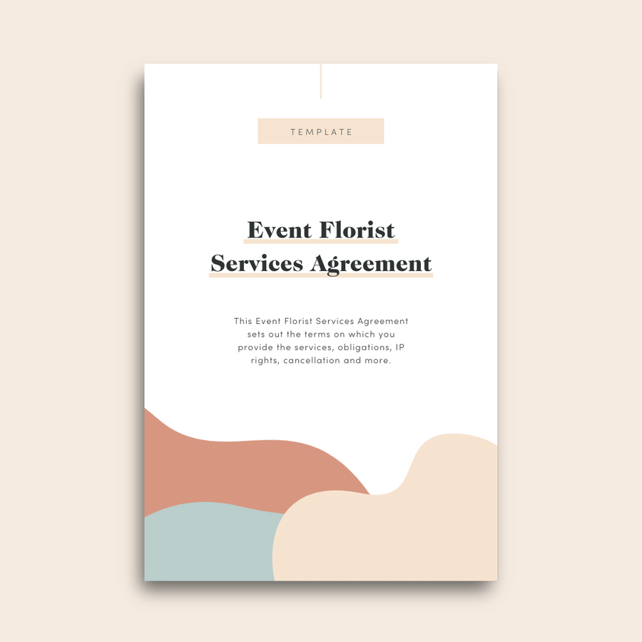 Services Agreement for Event Florist