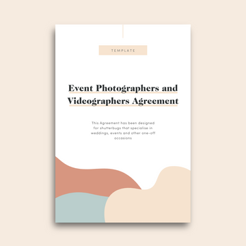 Services Agreement for Event Photographers and Videographers