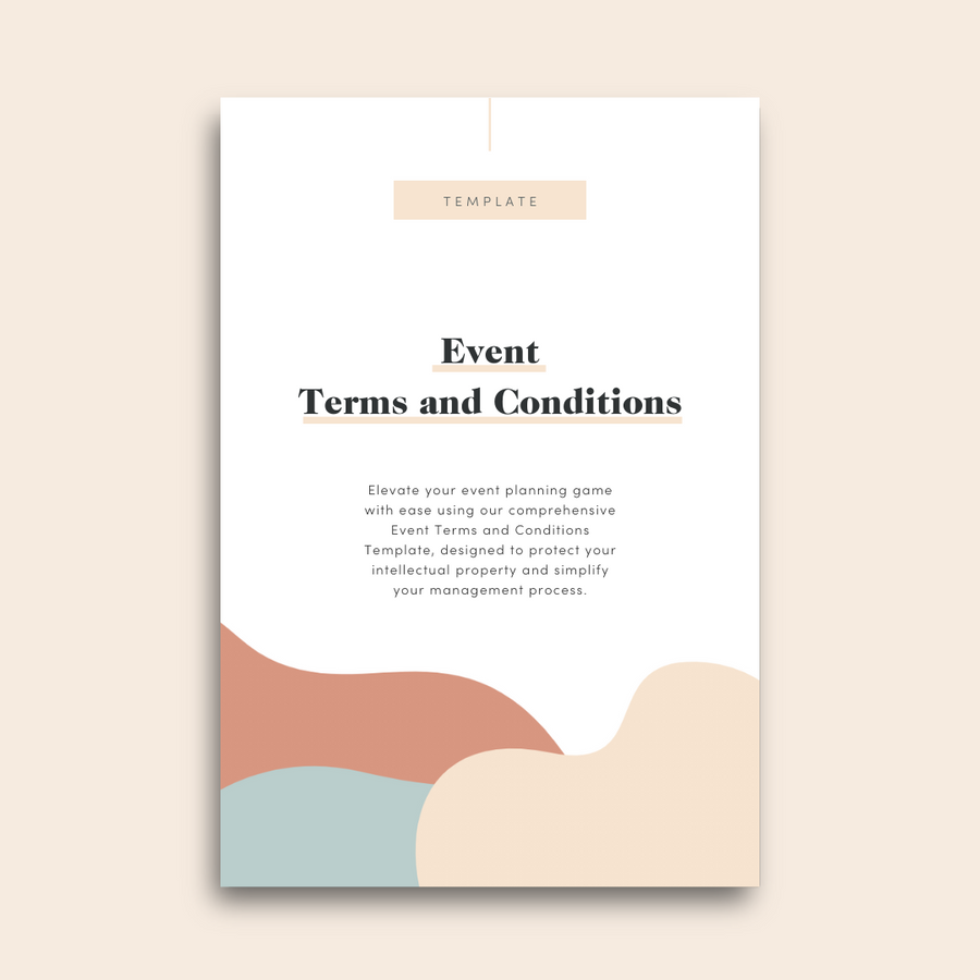Event Terms and Conditions Template