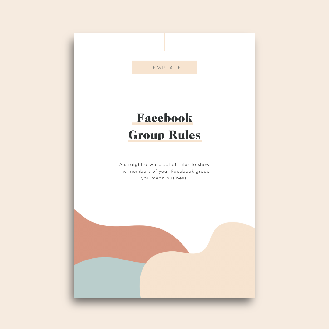 Cover image of Facebook Group Rules Template