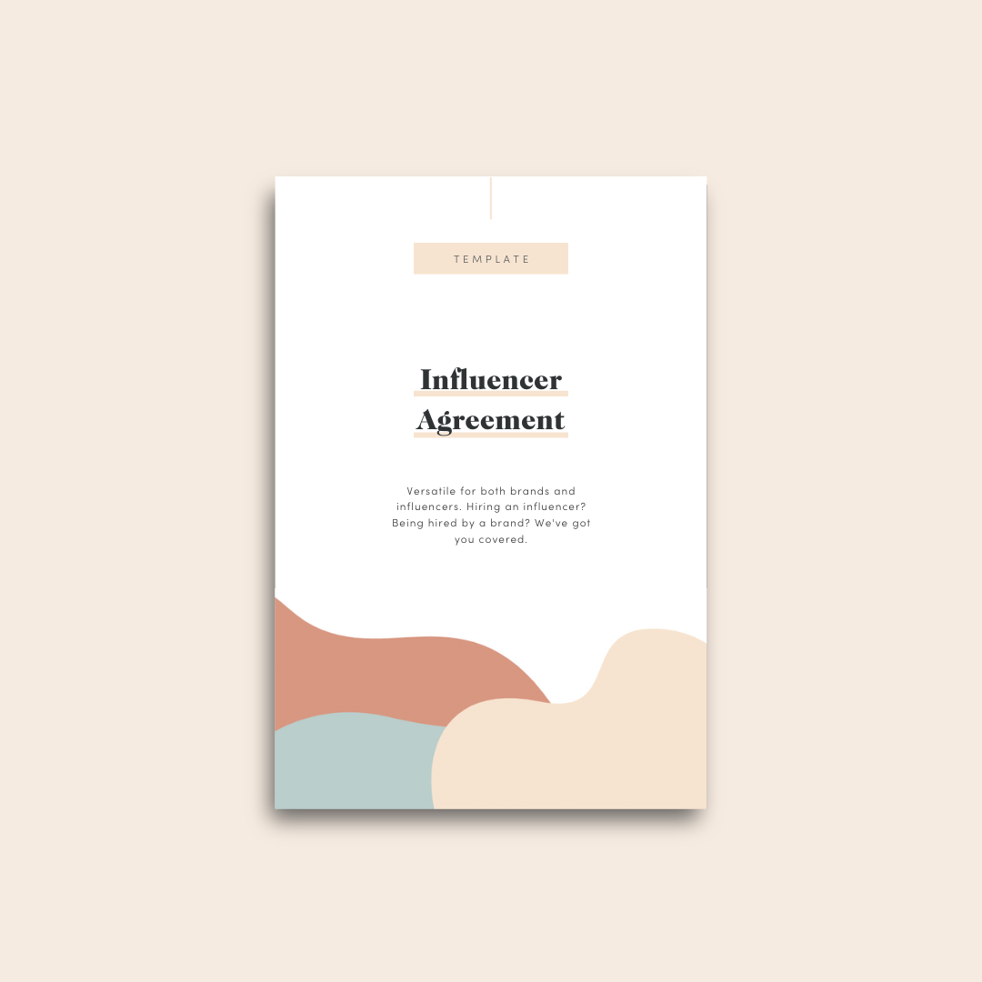 Cover image of Influencer Agreement Template