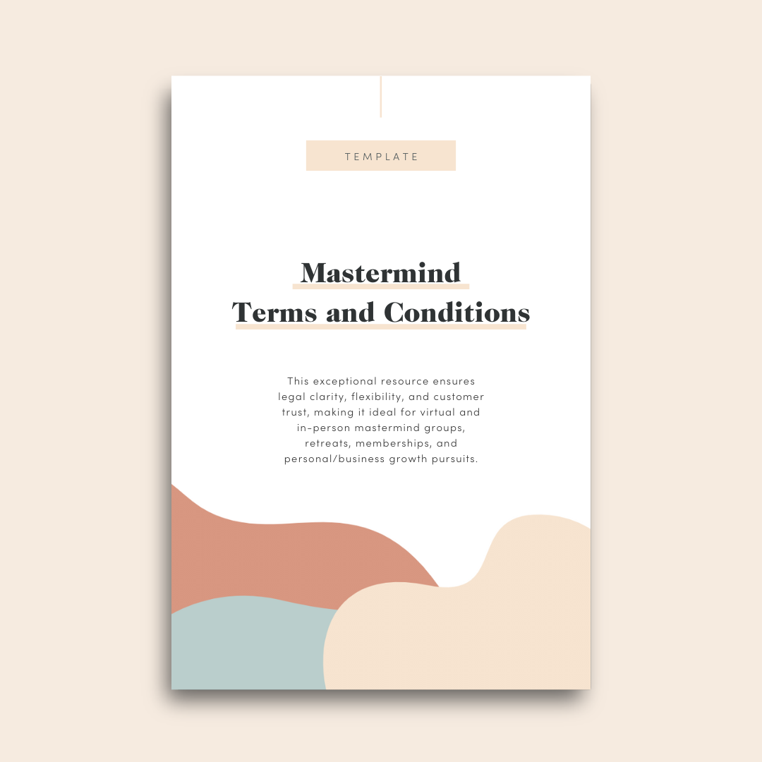 Cover of Mastermind Terms and Conditions Template