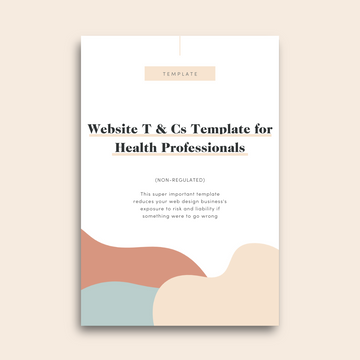 Website Terms & Conditions Template for Health Professionals (non-regulated)