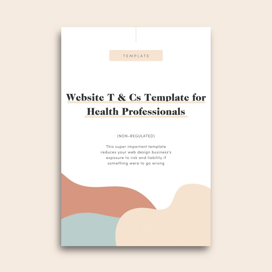 Website Terms & Conditions Template for Health Professionals (non-regulated)