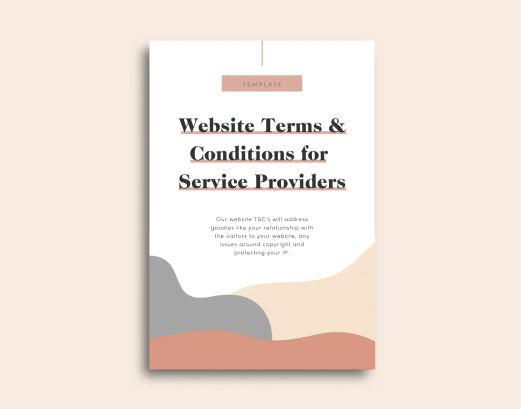 Cover image of Website terms and Conditions for Service Providers Template Agreement