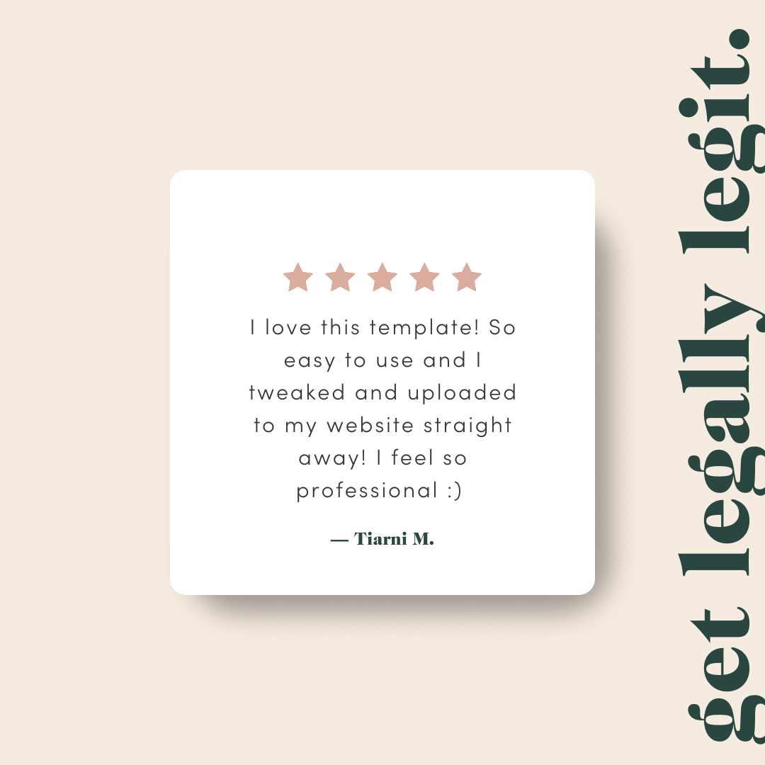 Website Terms & Conditions for Service Providers