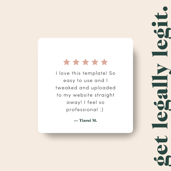 Website Terms & Conditions for Service Providers