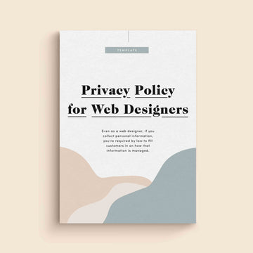 Privacy Policy for Web Designers Template
